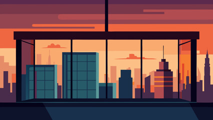 sleek high rise apartment full glass walls