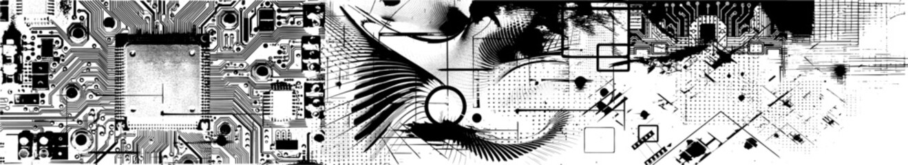 Obraz premium Vektor Design Technologie Hintergrund - Futuristische Darstellung 