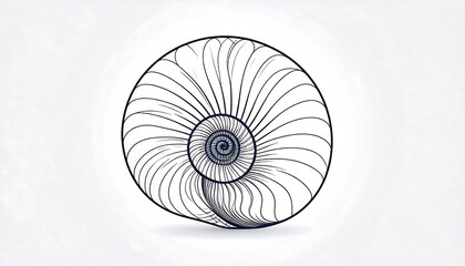 Obraz premium Abstract seashell design illustration