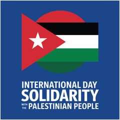 Obraz premium International Day of Solidarity with the Palestinian People