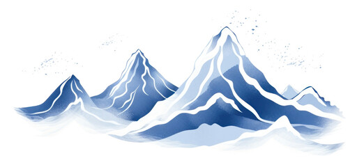 Fototapeta premium PNG Mountain glacier nature snow.