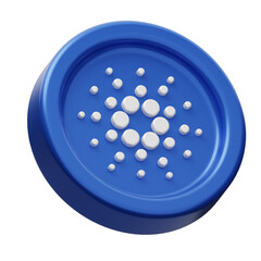 close up of a blue and white button