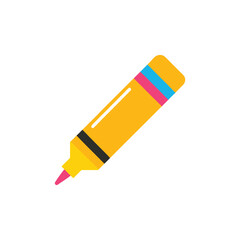 A highlighter vector art illustration