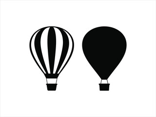 Obraz premium Striped and solid hot air balloons travel adventure
