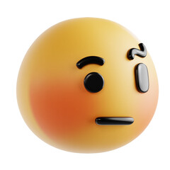 3d smiley face with smile