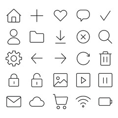 Modern minimalist line icon. websites and app line icon. essential user interface editable stroke line icon vector illustration. 