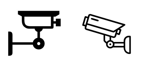 CCTV Camera Icon for Security Surveillance and Monitoring Systems