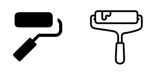 Paint Roller Icon Design for Painting, Home Improvement, and Decoration