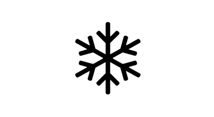 Simple Snowflake Icon for Winter, Cold, and Freezing Weather