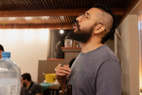 Man with a Mohawk Singing
