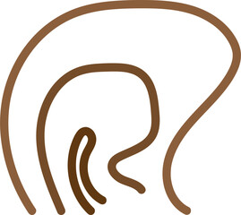 hand drawn vector illustration of a line