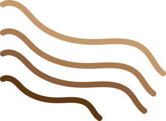 hand drawn vector illustration of a line