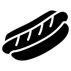 Hot Dog  Icon Element For Design