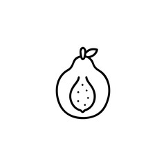 A ugli fruits icon line art vector illustration.