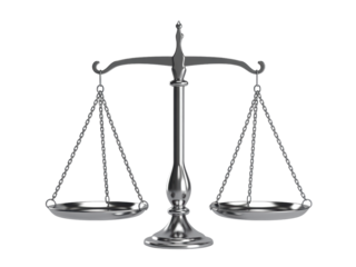 Metal Balance Scale for Justice and Weighing
