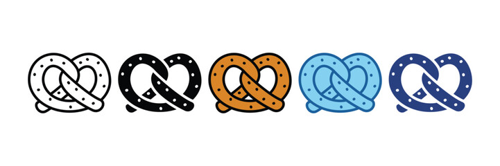 Pretzel  Icon Element For Design