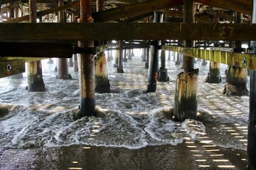 under the pier
