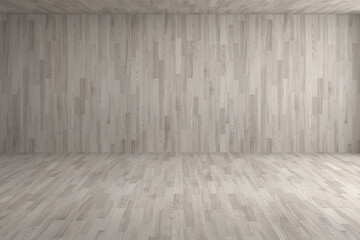 Modern empty room with minimal space. 3D rendering