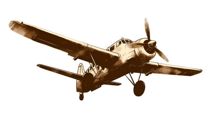 PNG Airplane propeller aircraft vehicle.