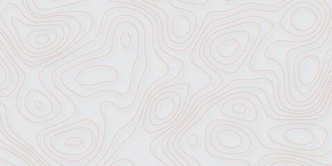 Obraz premium Abstract topography wavy line map background. vector illustration. topography map on land vector terrain Illustration. Ocean topographic line map with curvy wave isolines vector illustration.