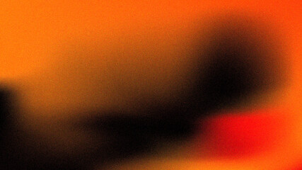 Dark grainy gradient background orange black colors banner poster cover abstract design	