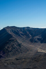 Stunning Volcanic Landscape Under Clear Blue Sky