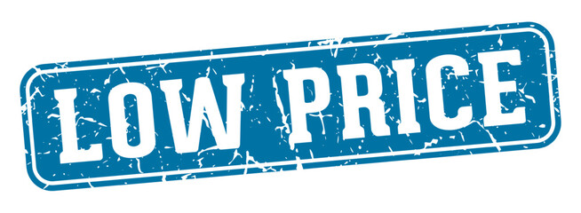 low price rectangular sign. low price stamp