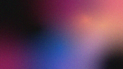 Dark grainy color gradient background, purple red orange blue black colors banner poster cover abstract design