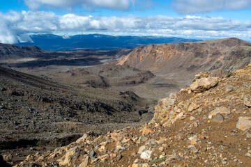 Breathtaking Volcanic Landscape with Rocky Terrain
