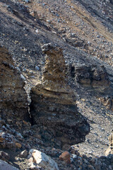 Unique Rocky Tower in Rugged Landscape
