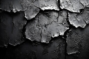 Obraz premium Explore black cracked texture background for graphic design and abstract art projects and presentations use