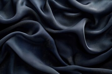 Fototapeta premium Explore elegant dark blue silk fabric texture background for fashion design and textile industry use