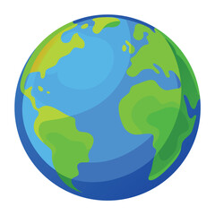 Cartoon Earth Globe Vector
