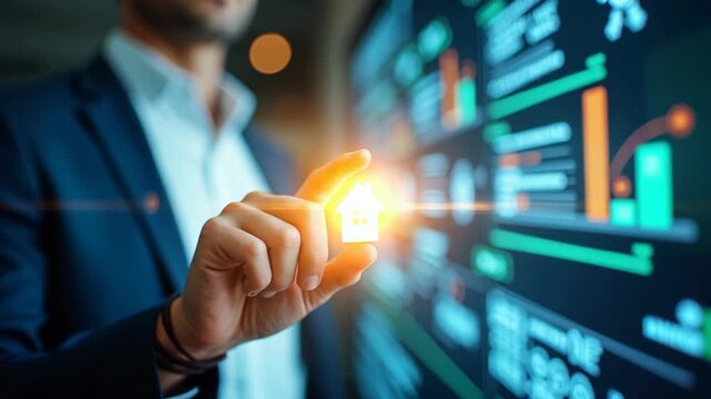 Onboarding business process concept. Businessman working structural business onboarding on virtual futuristic interface screen..