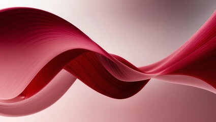 Abstract glassy combination of pink and red gradient wave background