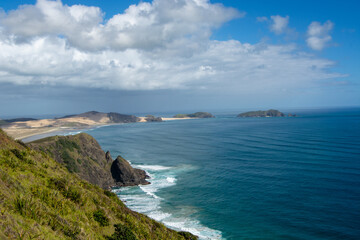Fototapeta premium Scenic Coastal View with Cliffs and Ocean