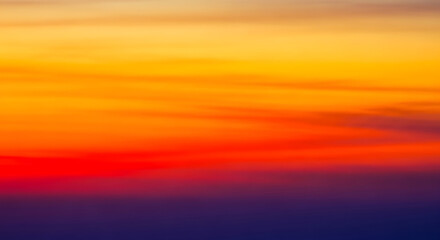 Vibrant Sunset Sky With Orange Yellow and Red Hues