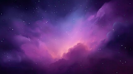 Fototapeta premium A vibrant display of purple hues in outer space.