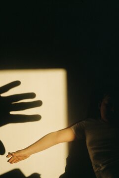 A kid in his bedroom