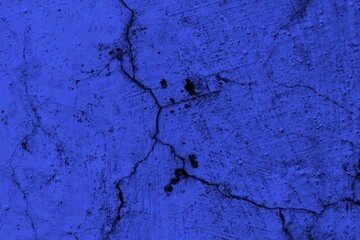 Textured Blue Cracked Wall Surface Abstract Background for Creative Design