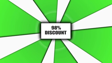 98% offer Sale Discount Banner. discount sale and special offer price tag. percent sale label symbols, 5% to 98% sale promotion for advertising banner.