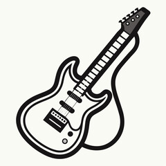 Obraz premium Electric Guitar Icons