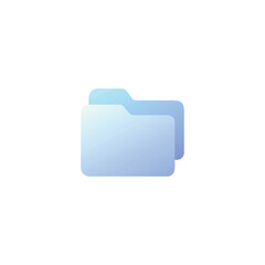 Creative folder icon vector art illustration.