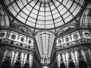 Obraz premium Interior of Galleria Vittorio Emanuele II, Milan, Italy