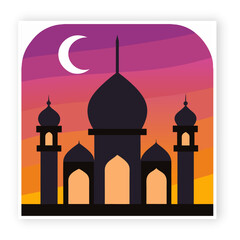 Islamic Architecture Illustration Mosque and Cultural Elements
