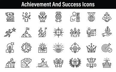 Achievement And Success Icons