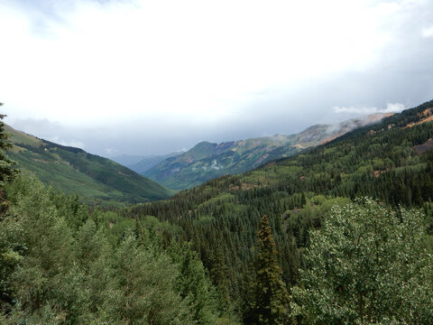 Film shot of mountains