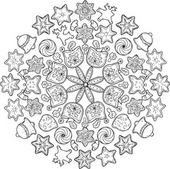 christmas, christmas tree, pattern, flower, vector, floral, design, seamless, vintage, illustration, ornament, decoration, art, wallpaper, nature, decor, texture, element, flowers, mandala, leaf, retr