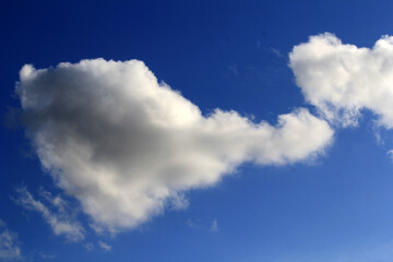 Cumulus Clouds on a blue sky