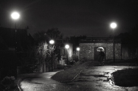 Rainy way back home alley 